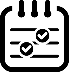 Notebook With Check Marks Sketch Svg Vector, Free Vectors File